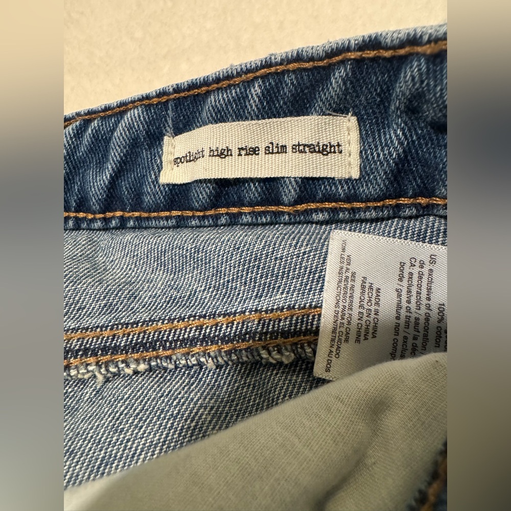 High Rise Slim Straight Jeans - Picture 5 of 5